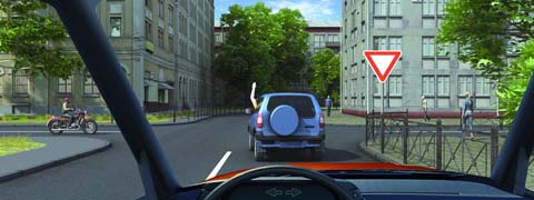 Поднятая вверх рука водителя легкового автомобиля является сигналом, информирующим Вас: